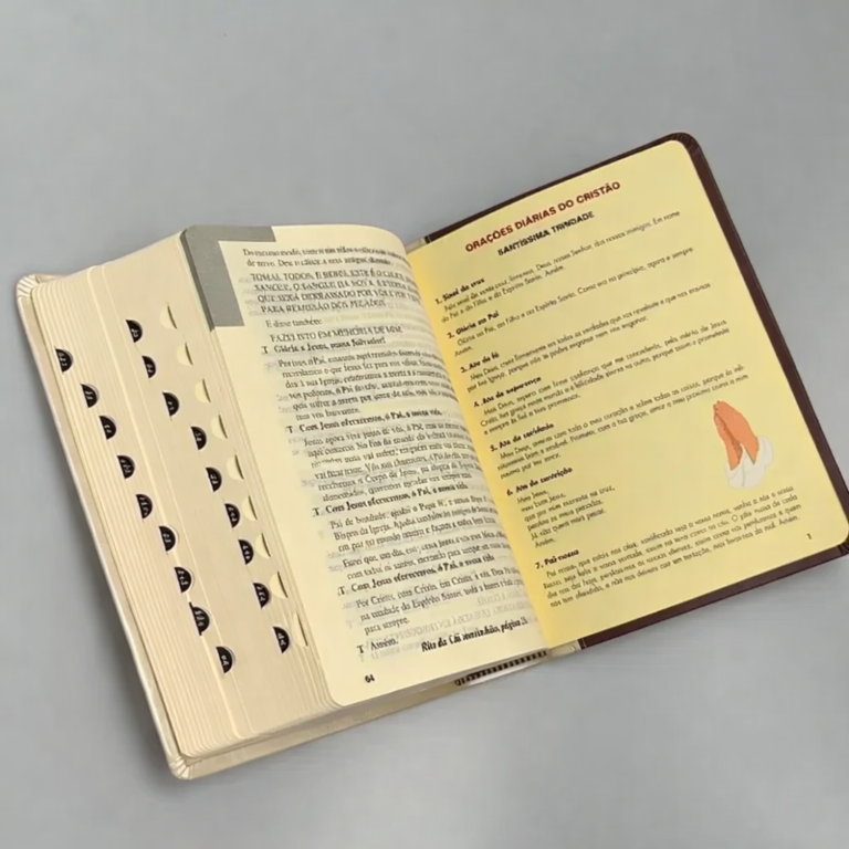 Bíblia Sagrada Ave Maria - Capa Eucaristia. Utilizada por Frei Gilson nos Rosários da Madrugada