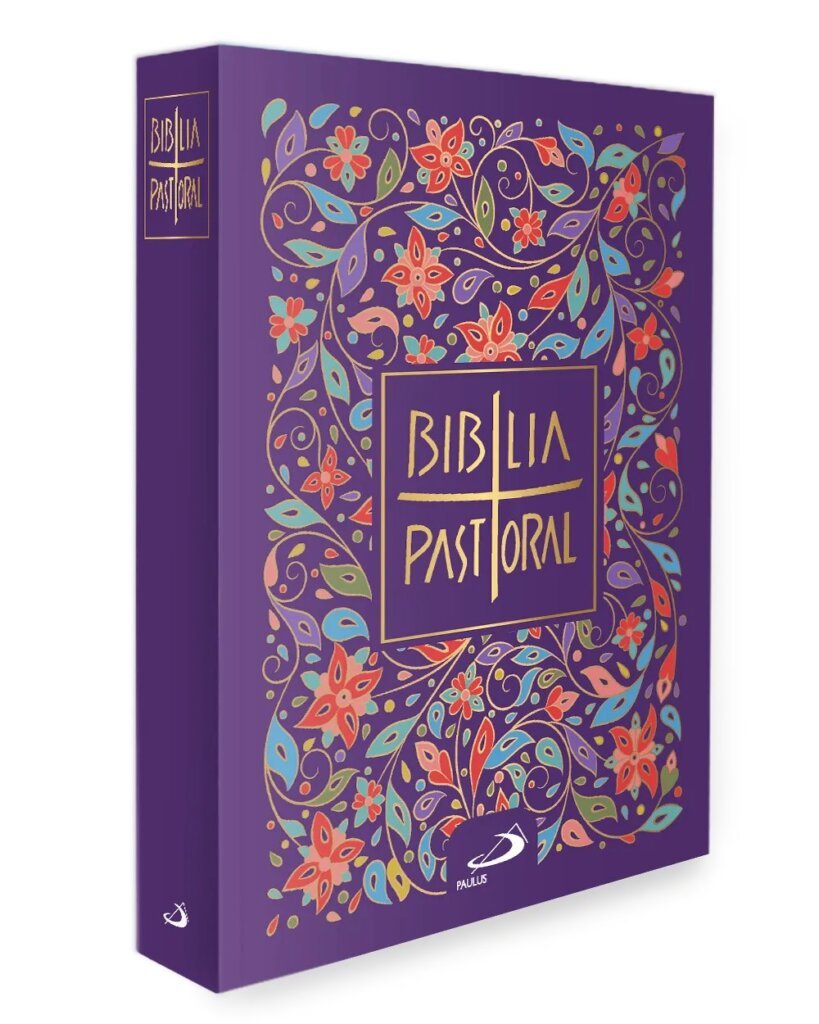 Bíblia Pastoral - Floral - Capa Cristal (lateral) - Edição Especial - Paulus Editora