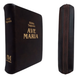 Bíblia Sagrada Ave Maria com Zíper e Índice Lateral (Dedeiras)