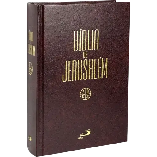 Bíblia de Jerusalém Média Encadernada Capa dura Edição de Estudos