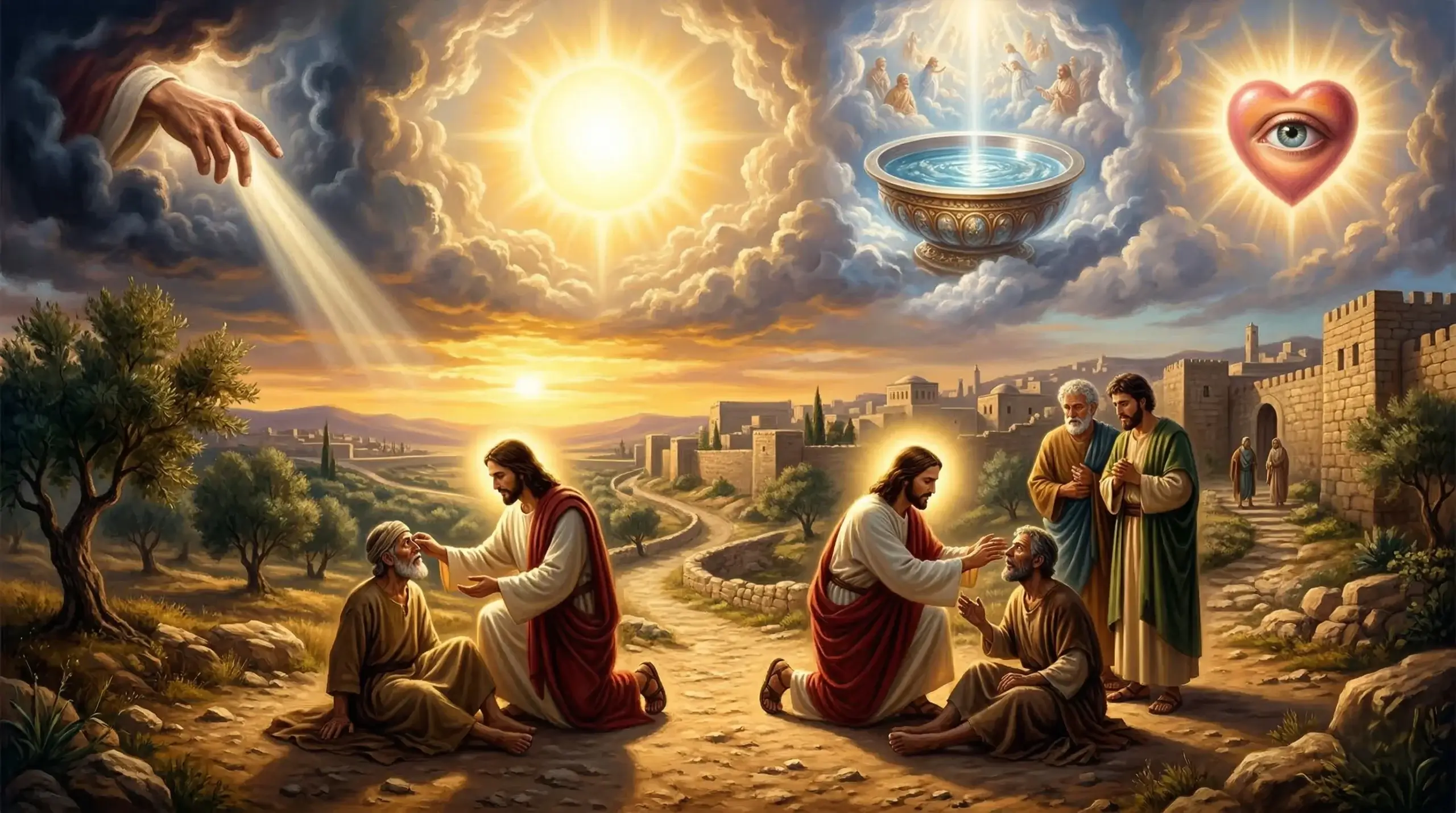 Evangelho de Jesus Cristo segundo João 9,1-41. A cura do cego de nascença.