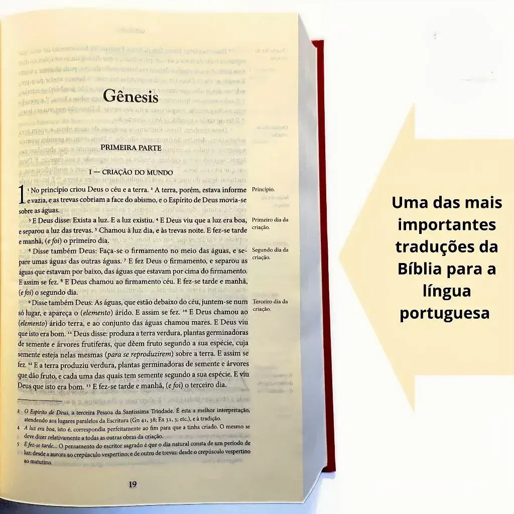 Bíblia Sagrada Tradução Pe. Manuel de Matos Soares Vermelha Capa Dura Ed. Ecclesiae